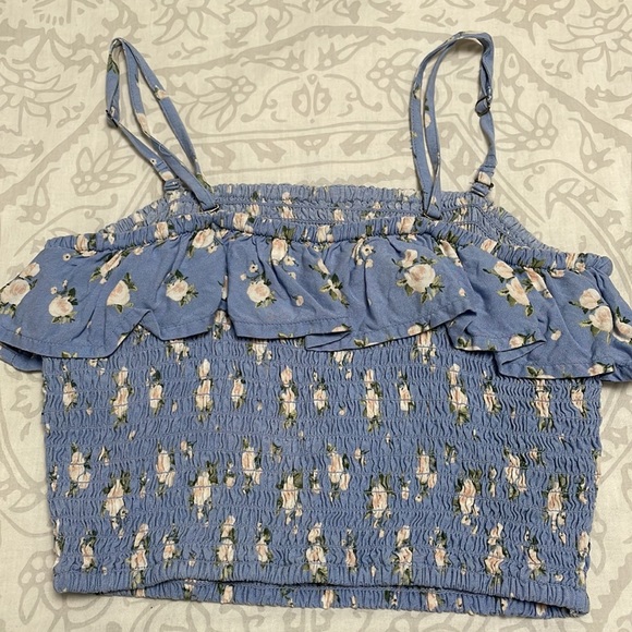MATCHING SET: Hollister 2-Piece Smocked Floral Top/Skort Set - Picture 3 of 11